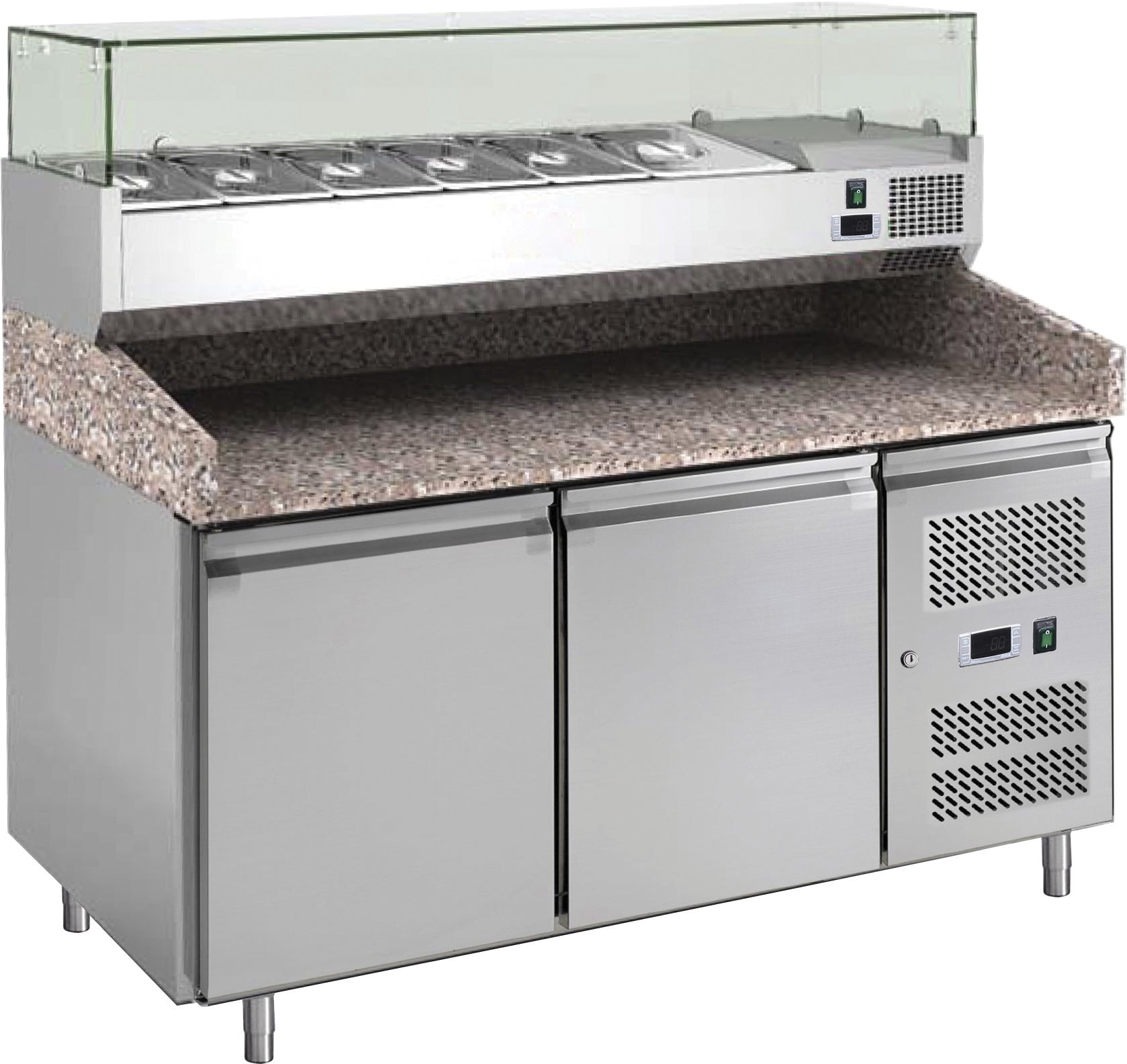 PIZZABÄNK FORCAR MED KYLRÄNNA